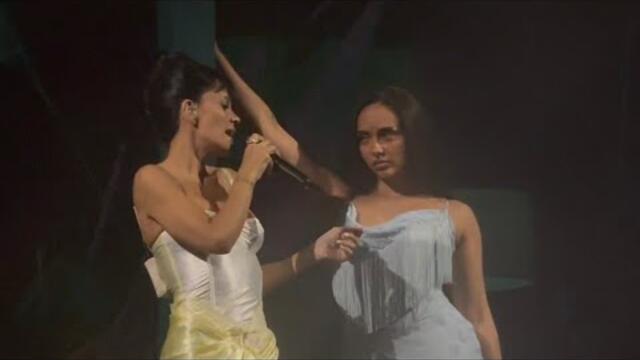 Lily Allen performs "Beg For Me (Remix)" with Jade at Mighty Hoopla