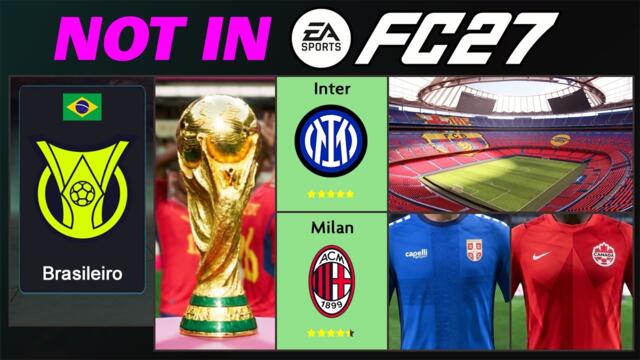 EA FC 27 - ALL 60 REMOVED FEATURES (Leagues, Teams, Stadiums & More)