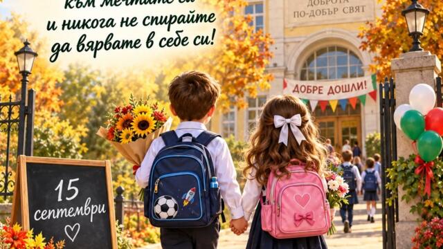 Първи учебен ден - над 700 хиляди ученици влязоха в класните стаи 15.09.2026 г.