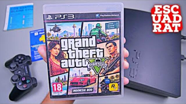 GTA 5 PS3 Mods Indo - Unboxing & Gameplay Grand Theft Auto V Mod Indonesia PlayStation 3