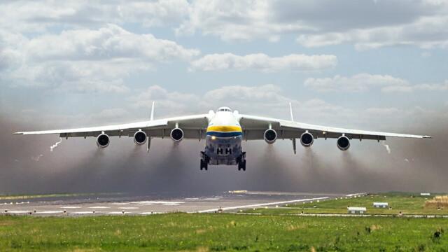 Antonov An-225 Mriya: FULL POWER Takeoff at Leipzig/Halle Airport