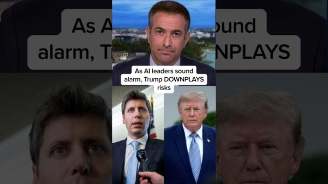 As AI leaders sound alarm, Trump DOWNPLAYS risks