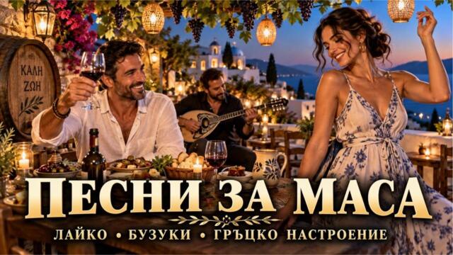 ПЕСНИ ЗА МАСА | Гръцко лайко, бузуки и музика за приятели 🇬🇷 Вино, храна и добро настроение 2026