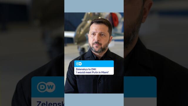 Zelenskyy to DW: 'I would meet Putin in Miami' | DW News