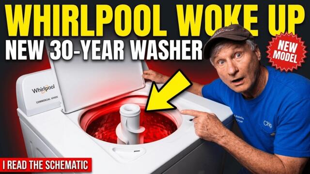 Новата 30-годишна пералня на Maytag: без скоростна кутия, истинска бъркалка, 900 RPM
