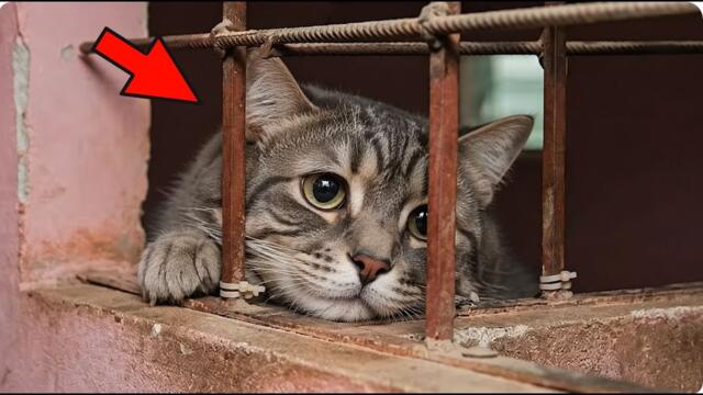 Кошка ждала возвращения семьи в приюте, но увидела, что они выбрали другую кошку.