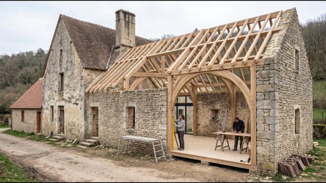This couple is transforming this stone ruin from World War I into a luxury home!