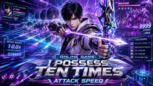 【FULL】💥Holographic online game💥《Online Game: I Possess Ten Times Attack Speed》#anime #3danimation