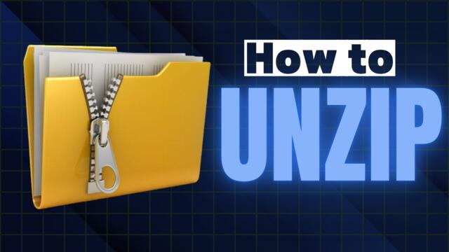 How to Unzip Files Without Extra Software
