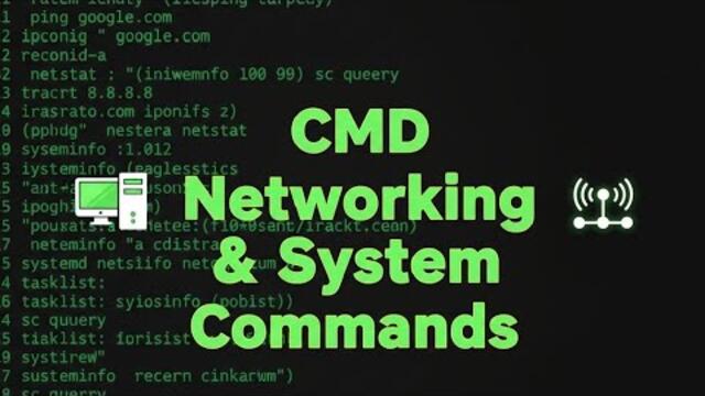 CMD Tutorial: Networking & System Commands Explained
