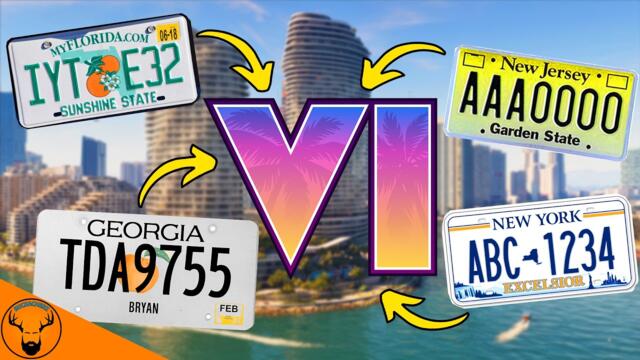 Every GTA VI License Plate Design (so far)