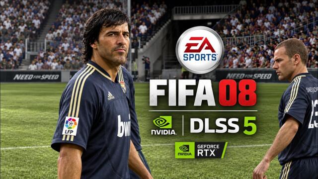 Hyper-realistic | FIFA 08 with DLSS 5 | FC Barcelona vs Real Madrid | Gameplay 4K 60FPS