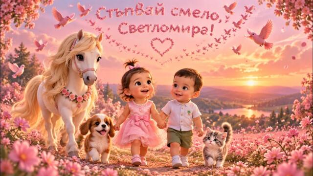 Детски песни Веселко - Стъпвай смело, Светломира 🩷