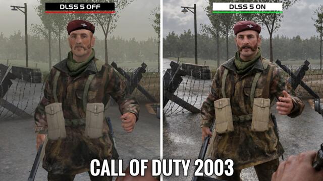 DLSS 5 On Call of Duty (2003) - Did It Really Get This Good?