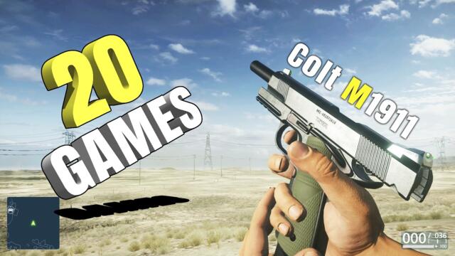 Colt M1911 Comparison in 20 Different Games