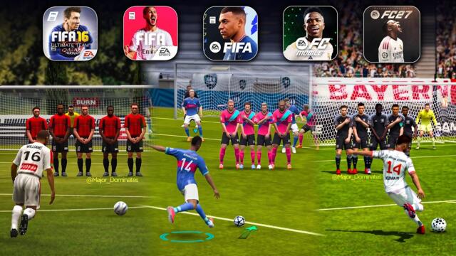 Evolution of Freekicks in FC Mobile 2027 (FIFA 2010-2027)