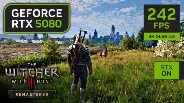 RTX 5080 on The Witcher 3 Remastered | 4K Max Graphics with DLSS 4.5 and Path Tracing!
