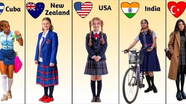 School Uniforms From Different Countries 🌍👕 | Amazing School Uniforms Around the World