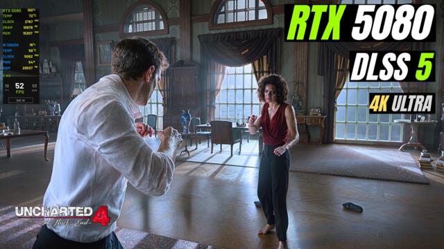 Uncharted 4 - DLSS 5 at 4K Ultra on RTX 5080 | Looks Unreal