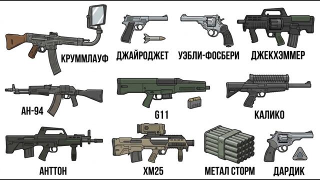Все неудачные конструкции оружия: объяснение