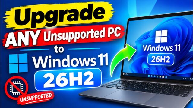 Upgrade ANY Unsupported PC to Windows 11 26H2