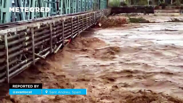 Конвективна система носи исторически епизод на проливен дъжд в Каталуния