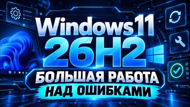 Windows 11 26H2 — большая работа над ошибками
