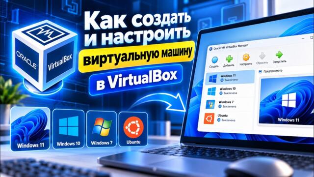 Как создать и настроить виртуальную машину в VirtualBox