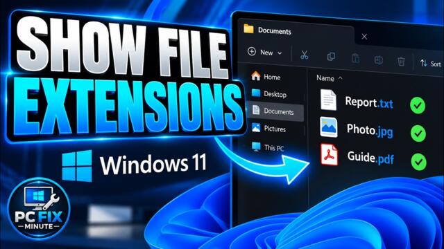 How to Show File Extensions Windows 11