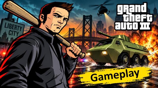 GTA 3 With some mods (War with Police) (Gameplay)