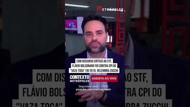 Com discurso crítico ao STF, Flávio Bolsonaro foi contra CPI do Vaza Toga em 2019, relembra Zucchi