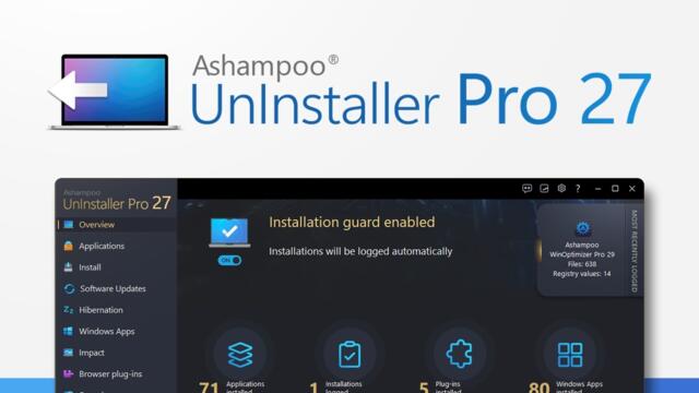 Ashampoo UnInstaller Pro 27 – The Complete System Care Tool | Uninstall, Update & Optimize