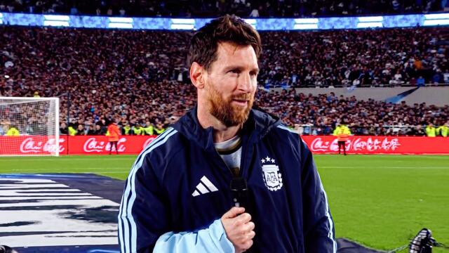 Lionel Messi Full Speech - Saying Goodbye To Argentina Fans