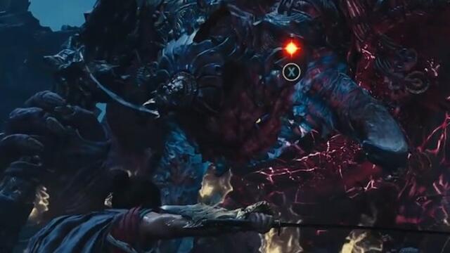 Борба с гротескния бос Дайдара в Onimusha: Пътят на меча