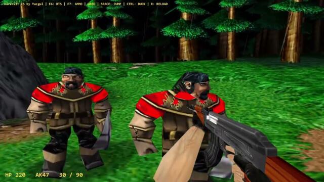 Playing Counter Strike 1.6 in Warcraft 3 mod