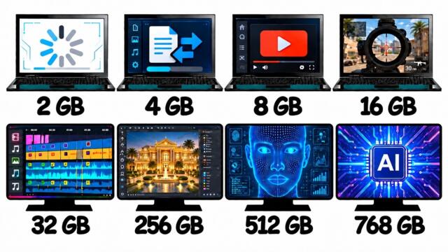 Every RAM Size Explained In 25 Minutes