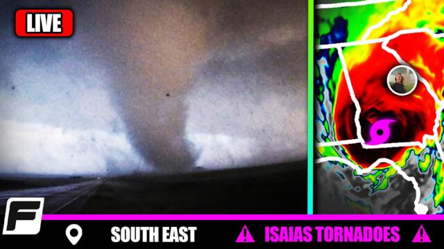 🔴 LIVE Storm Chasers - HURRICANE ISAIAS TORNADOES - Georgia & South Carolina