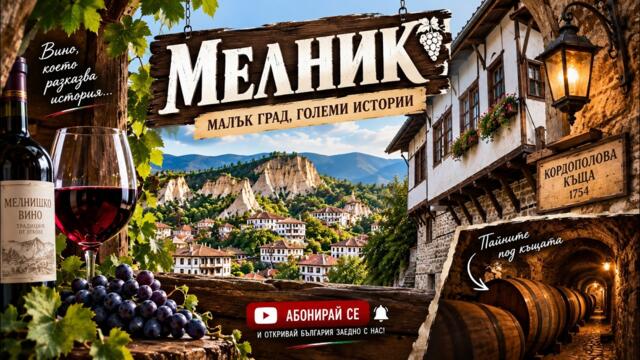 Най-малкият град в България, Разходка из Мелник и Кордопуловата къща. #Мелник #КордопуловаКъщa