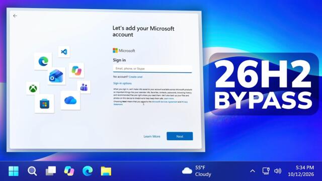 New Windows 11 26H2 Microsoft Account Bypass Blocked (New Methods)