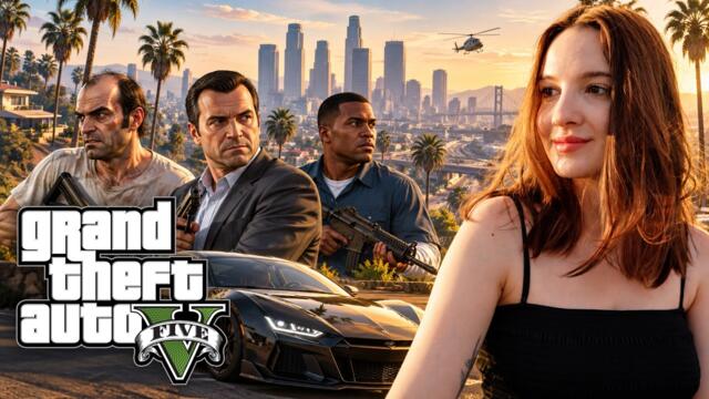 ПЕРВЫЙ РАЗ в GTA 5 | Полное Прохождение ГТА 5 на Русском | Обзор GRAND THEFT AUTO 5 | Стрим 4