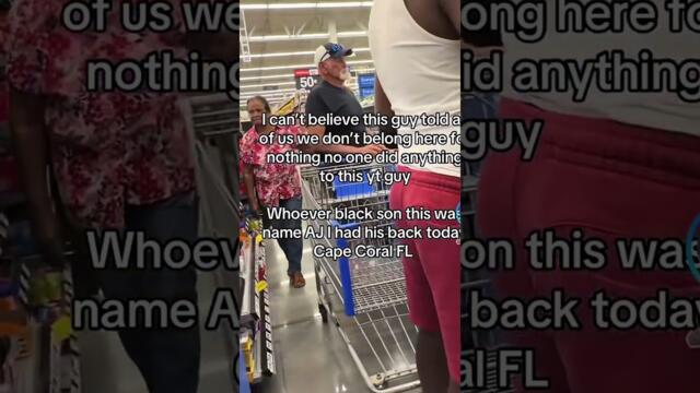 She stood up to a man who was being racist to a young cashier in Walmart ￼