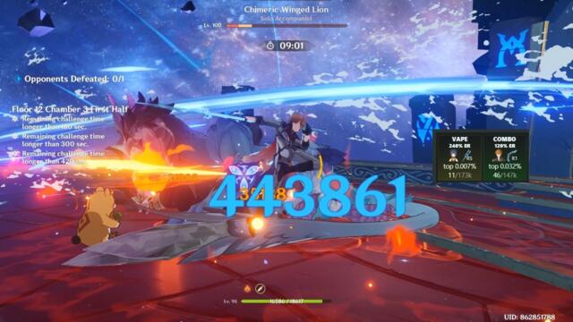 FULL C0 Childe International vs Top half 7.1 new abyss continuous