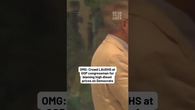 OMG: Crowd LAUGHS at GOP congressman for blaming high diesel prices on Democrats