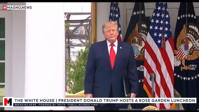 🇺🇸 Президент Трамп принимает сотрудников правоохранительных органов и пожарных на обеде в Белом д...