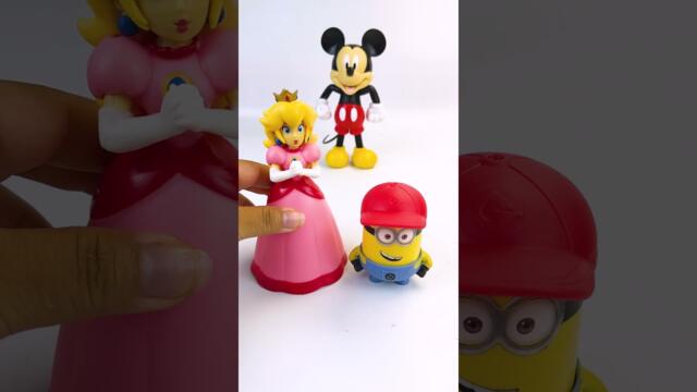 Разопаковане на миньоните - Super Mario Bros, Mickey Mouse и Princess Peach toys Collection Video #minions