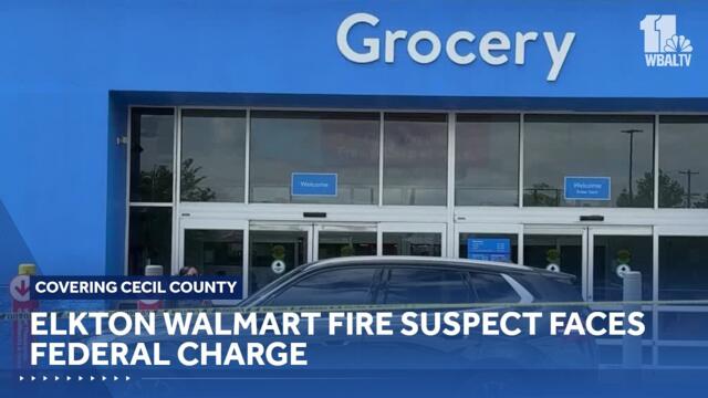Заподозреният за пожар в Elkton Walmart е изправен пред федерално обвинение