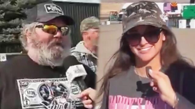 Interviews at a Trump rally uncover that MAGA is a full blown cult of morons.