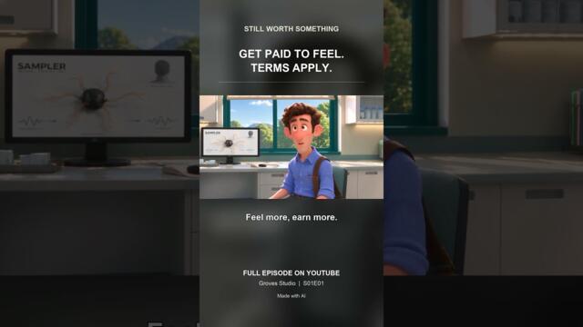 Get paid to have feelings. The doctor explains the catch. (AI animated comedy)