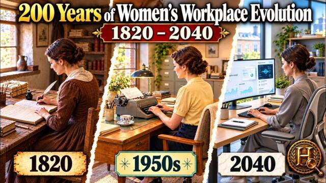 200 Years of Women’s Workplace Evolution (1820–2040)