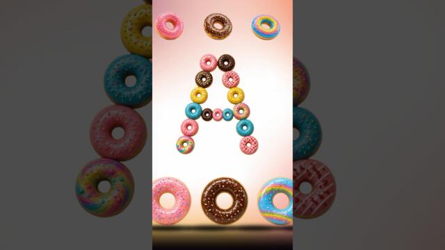 ABC Song Made with Yummy Donuts | A to Z Learning for Kids!